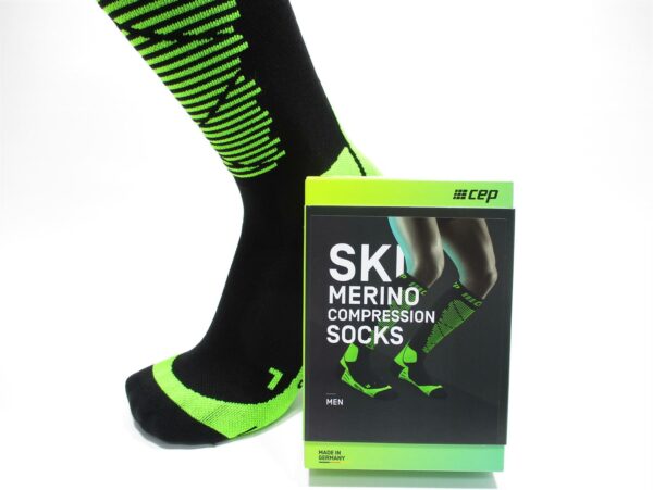 CEP Kompressionssocks Ski Merino Socks Men Grün Hauptfarbe