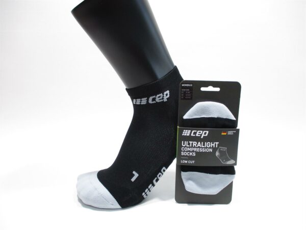 CEP Kompressionssocks Low Cut Socks Ultralight Schwarz Hauptfarbe