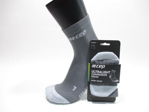 CEP Kompressionssocks Short Socks Ultralight W Grau